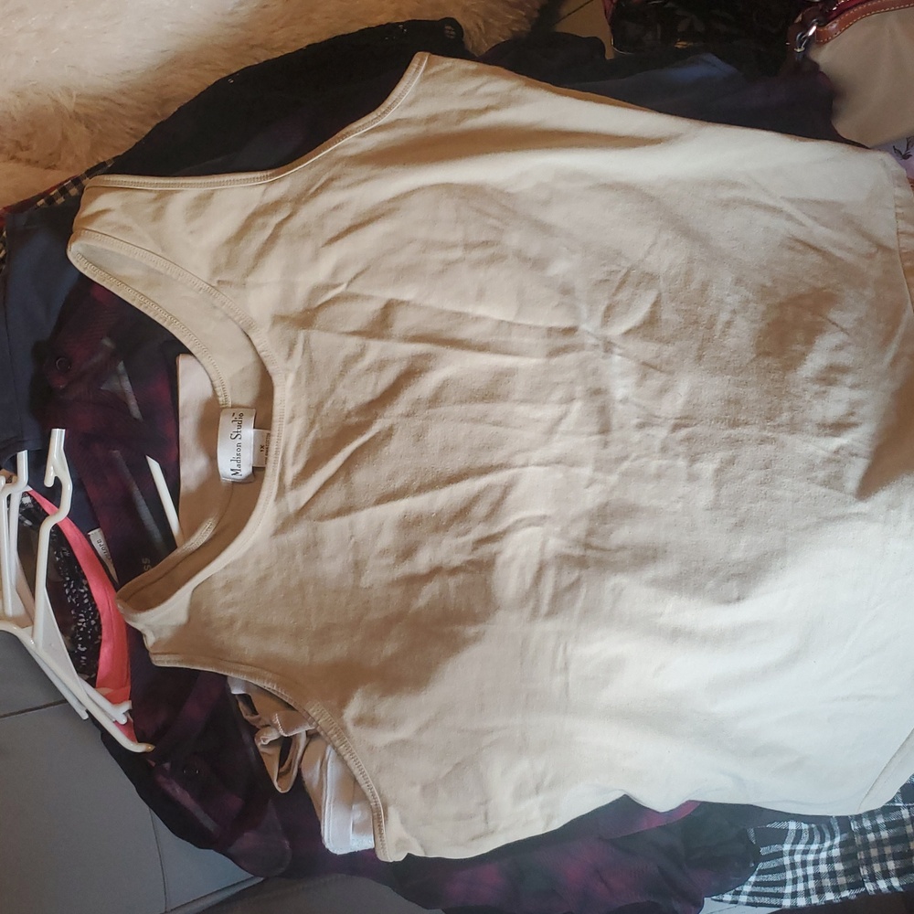 Madison Studio Beige Tank Top - Picture 1 of 3